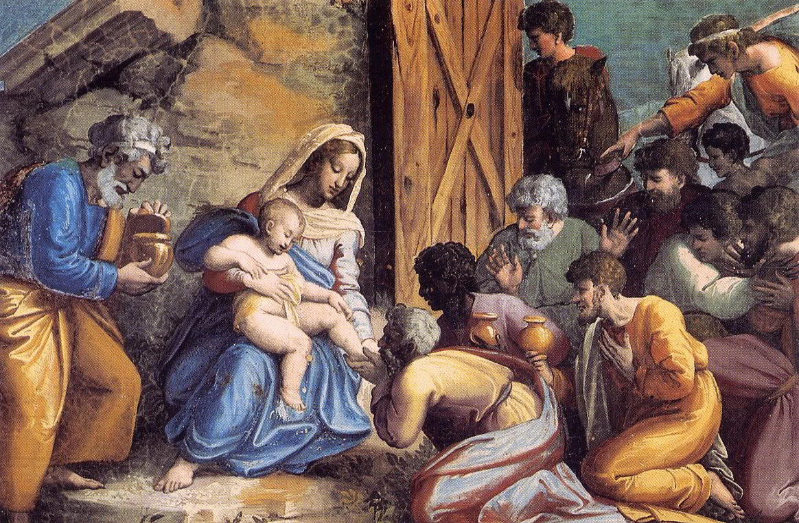 L’adorazione dei Magi 1517 - 1519, Musei Vaticani, Città del Vaticano, Loggia di Raffaello
